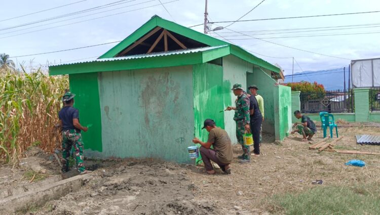 Satgas TMMD Agara Selesaikan Pembangunan MCK Di Bukit Tusam