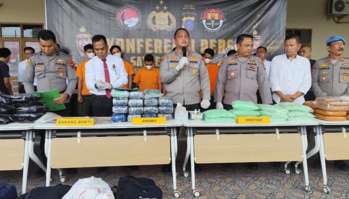 Polres Batubara Bongkar Jaringan Narkoba Antar Provinsi, 28,135 Kg Sabu Dan 60 Ribu Ekstasi Disita