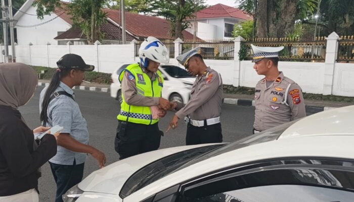 Satlantas Polres Binjai Komit Tegakkan Disiplin Berlalu Lintas Lewat Penindakan Kasat Mata