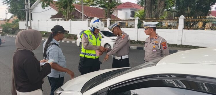 Satlantas Polres Binjai Komit Tegakkan Disiplin Berlalu Lintas Lewat Penindakan Kasat Mata