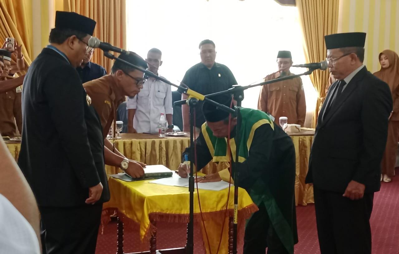 Edy Widodo Dilantik Jadi Pj Sekda Aceh Singkil