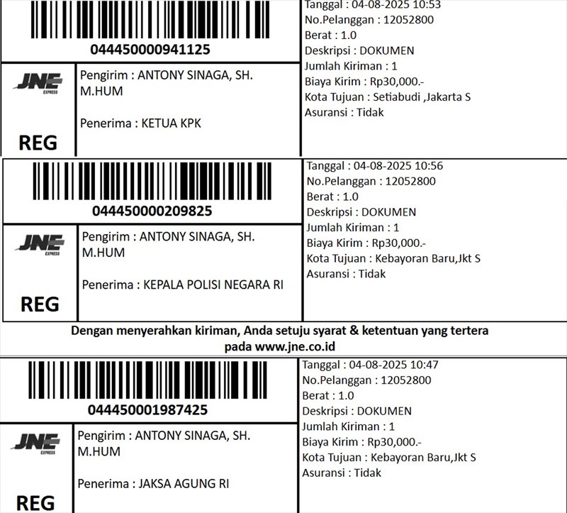 Kalibrasi Surati KPK, Jaksa Agung Dan Kapolri Soal Pergeseran APBD Sumut 2025