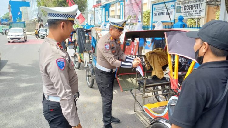 Satlantas Polres Binjai Rayakan HUT Ke-80 RI: Sederhana Tapi Bermakna