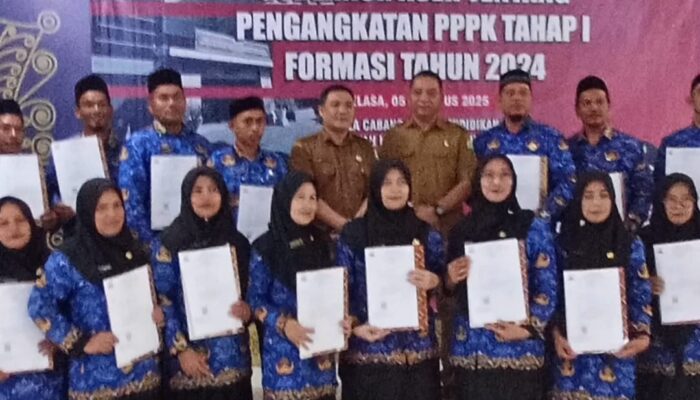 58 Pegawai PPPK Terima SK Gubernur Aceh Di Aula Cabdin Aceh Utara