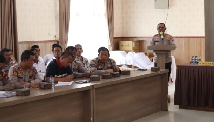Kapolres Simalungun Pimpin GO ANEV Kinerja Kamtibmas Januari Hingga Juli 2025