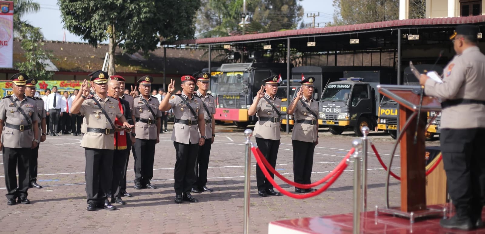 Eko Yulianto Pimpin Sertijab Sejumlah PJU Polres T.Karo