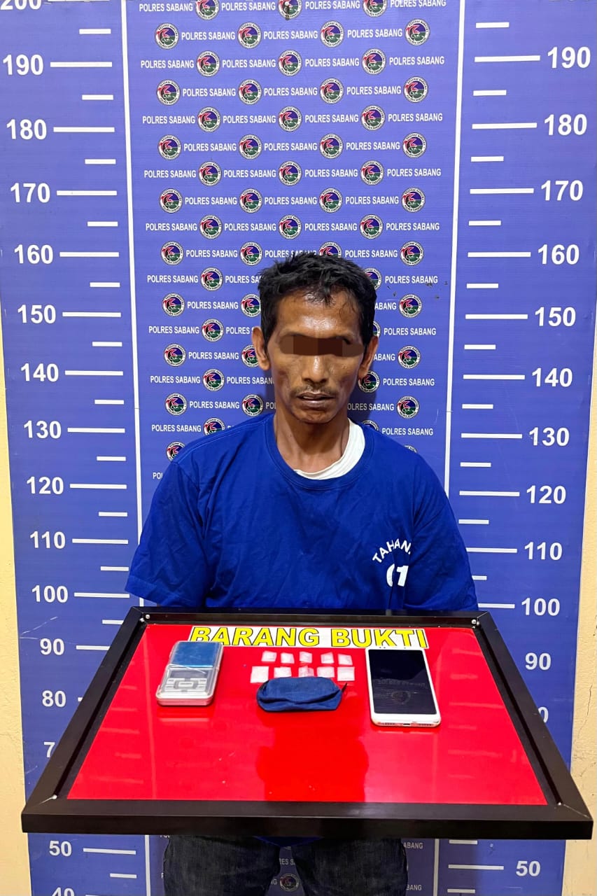 Polisi Sabang Tangkap Pengedar Sabu