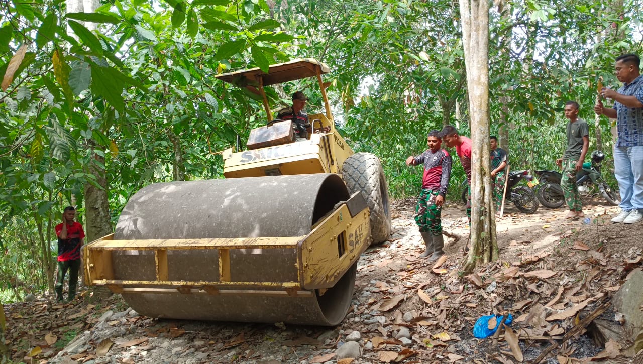 Satgas TMMD Kodim 0108/Agara Maksimalkan Pengerasan Jalan