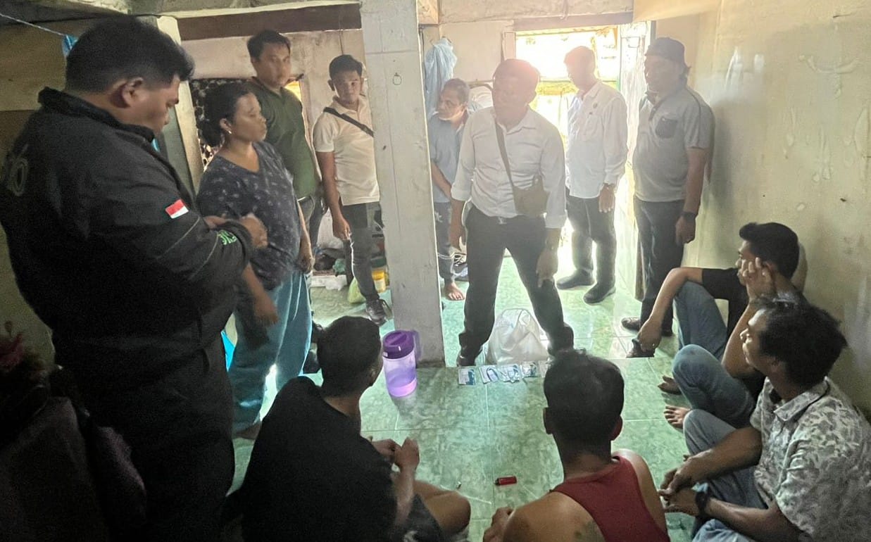 Polres Pematangsiantar GSN Di Dua Lokasi, Amankan Enam Pengguna Sabu