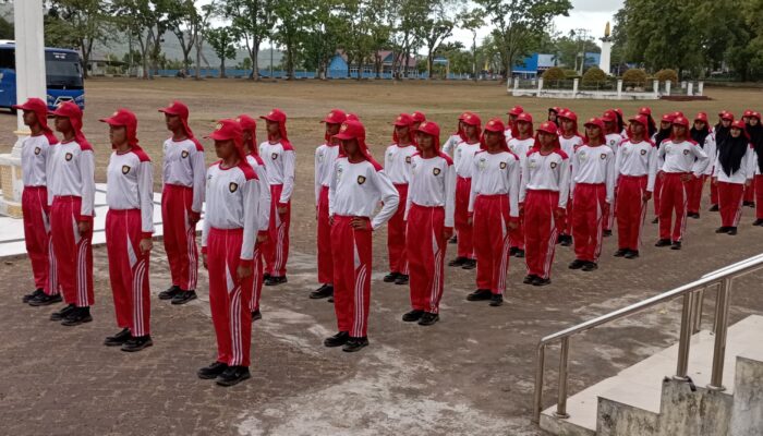Paskibra Aceh Besar Ikuti Latihan Intensif