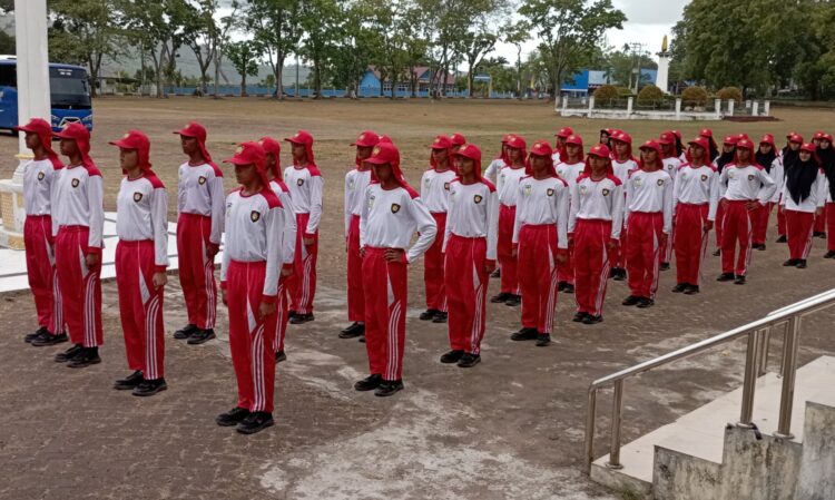 Paskibra Aceh Besar Ikuti Latihan Intensif
