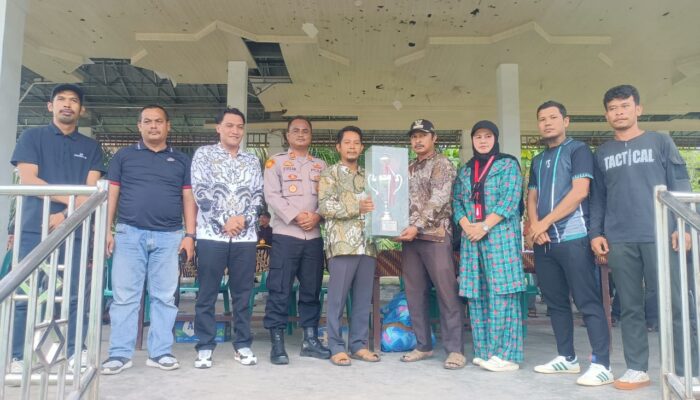 Kapolsek Simpang Kiri Buka Turnamen Sepakbola Muspika Cup