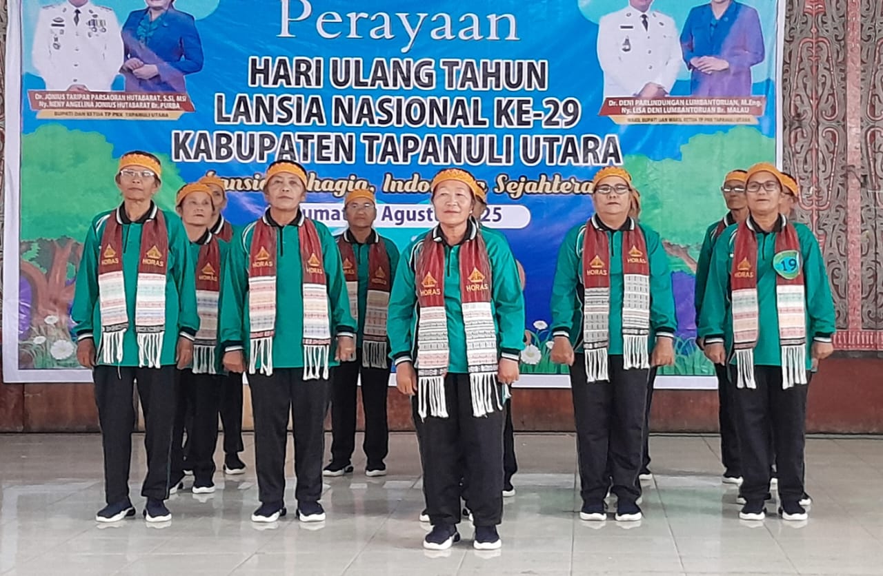 HUT Ke-29 Lansia Nasional Tingkat Taput Meriah