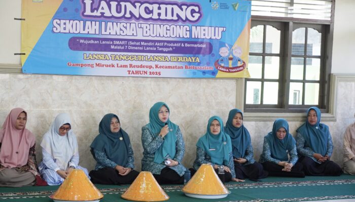 Ketua TP-PKK Aceh Besar Launching Sekolah Lansia Bungong Meulu