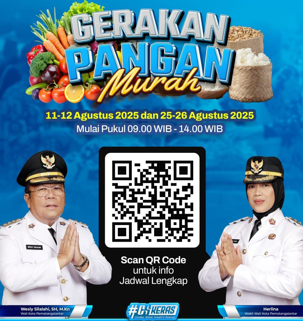 Pemko P.Siantar Akan Gelar GPM, Upaya Kendalikan Inflasi