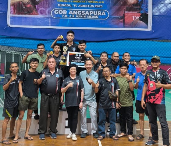 PTM Angsapura Kembali Champion Tenis Meja Kota Medan