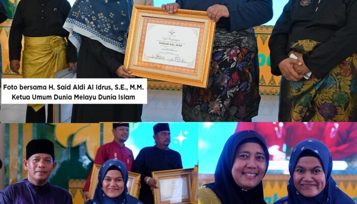 Aleg PKS Fatimah Raih Penghargaan Tokoh Inspiratif Wanita Melayu 