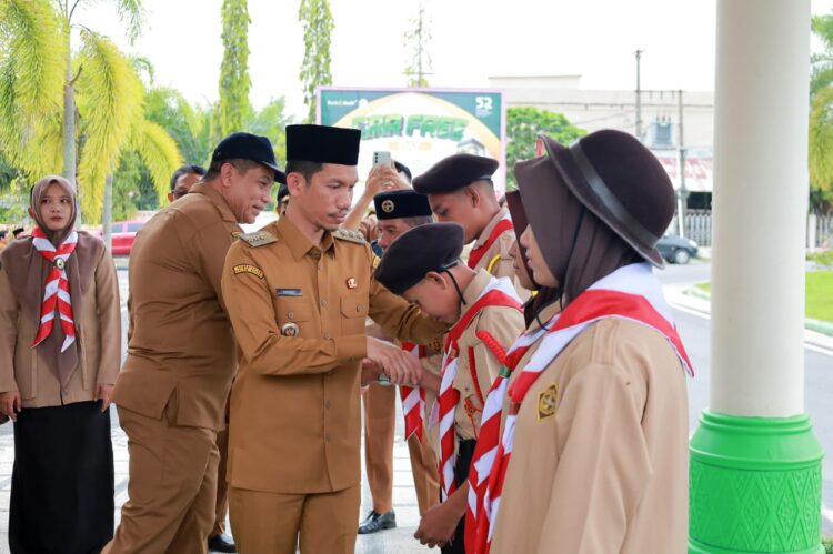 Bupati Aceh Barat Lepas Kontingen Pramuka Berkebutuhan Khusus Ke Tingkat Nasional
