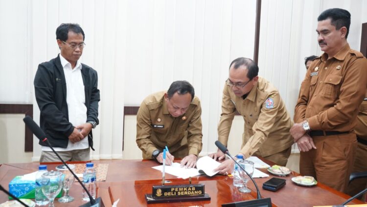 Kementerian PUPR Serahkan Sebagian Tanah Di Jalan H Anif Kepada Pemkab Deliserdang