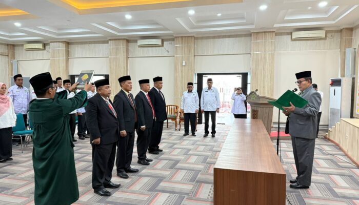 Empat Pejabat Eselon III Kemenag Aceh Dilantik: Boleh Berinovasi Tapi Jangan Tabrak Regulasi
