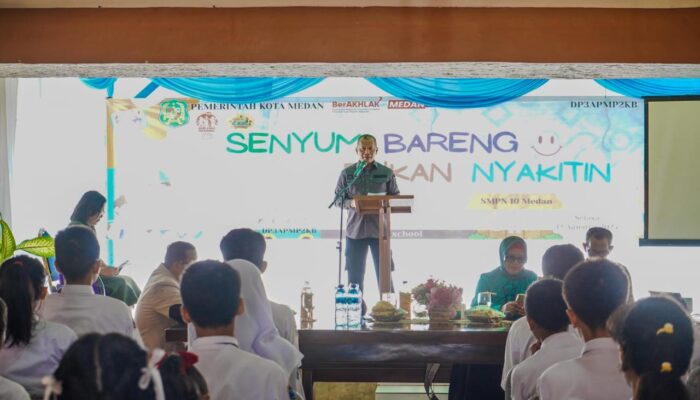 Pemko Sosialisasikan Anti Perundungan Di SMPN 10 Medan
