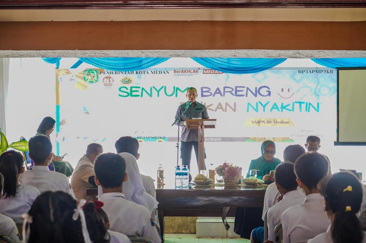 Pemko Sosialisasikan Anti Perundungan Di SMPN 10 Medan