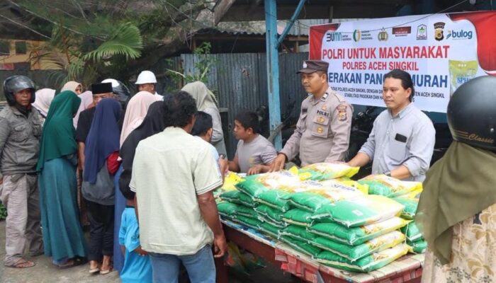 Antisipasi Lonjakan Harga, Polres Aceh Singkil Buka Posko GPM Keliling