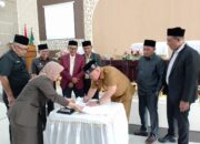 DPRK Aceh Utara Sampaikan Laporan Gabungan Komisi Terhadap Empat Raqan