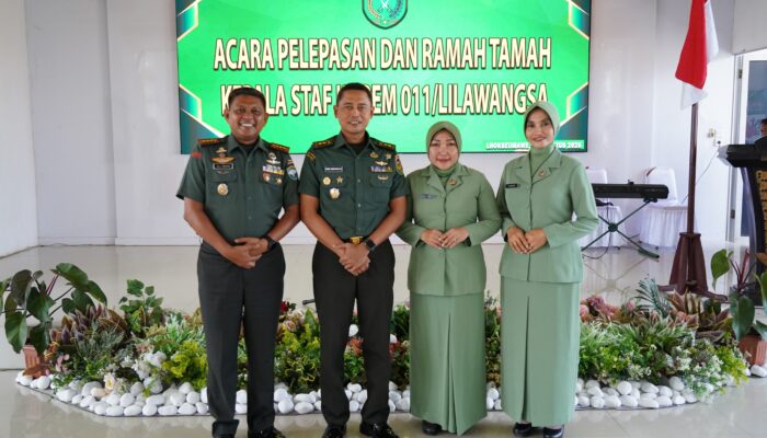 Danrem Ali Imran Pimpin Pelepasan Kasrem 011/Lilawangsa