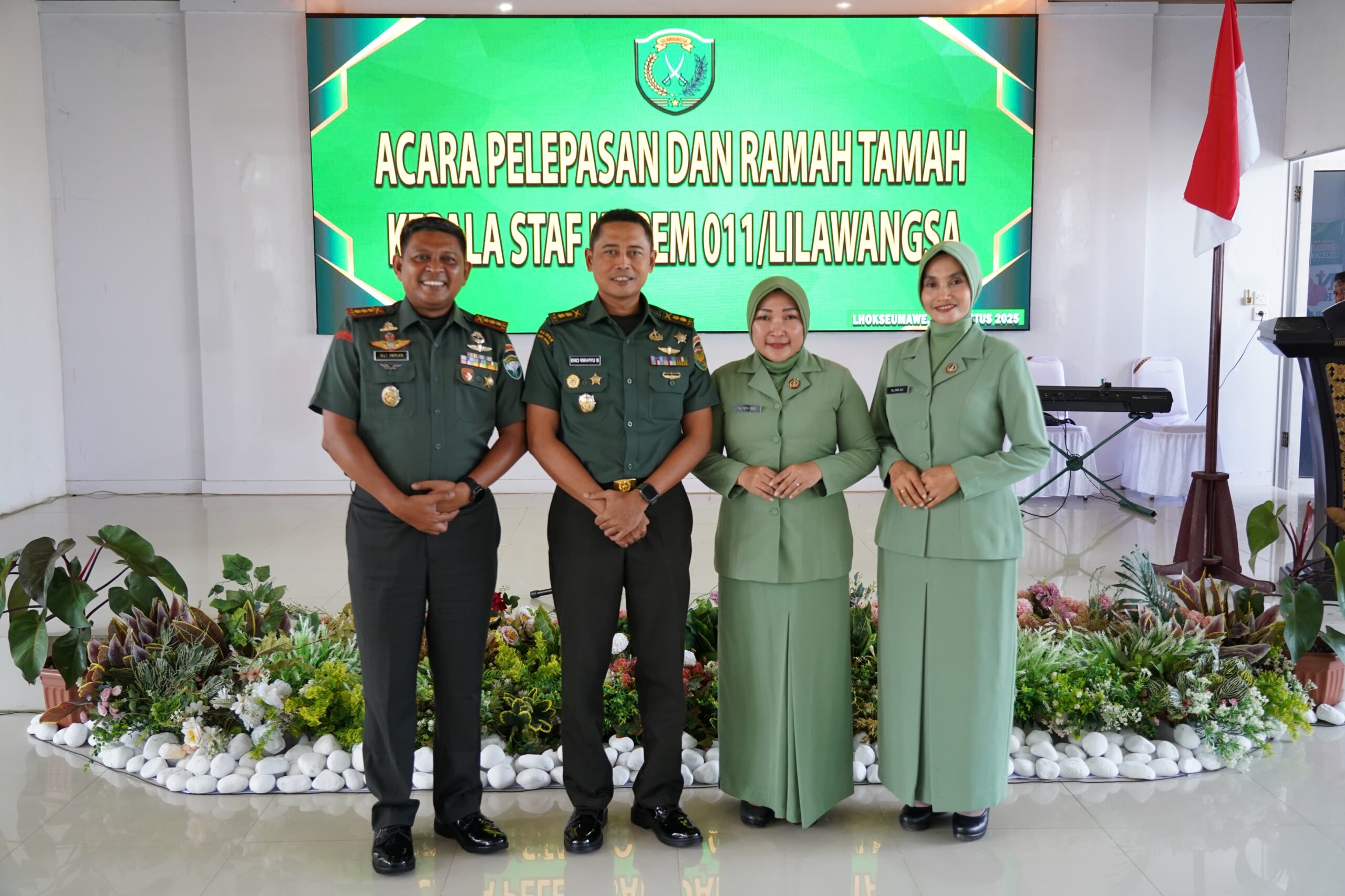 Danrem Ali Imran Pimpin Pelepasan Kasrem 011/Lilawangsa