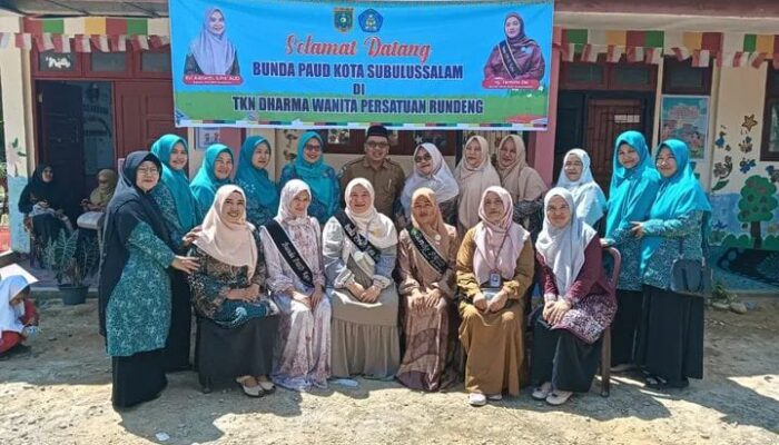 Bunda PAUD Subulussalam Kunjungi TKN DPW Rundeng