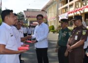 Muhammad Haikal Pimpin Apel Pembagian 3.410 Bendera Merah Putih