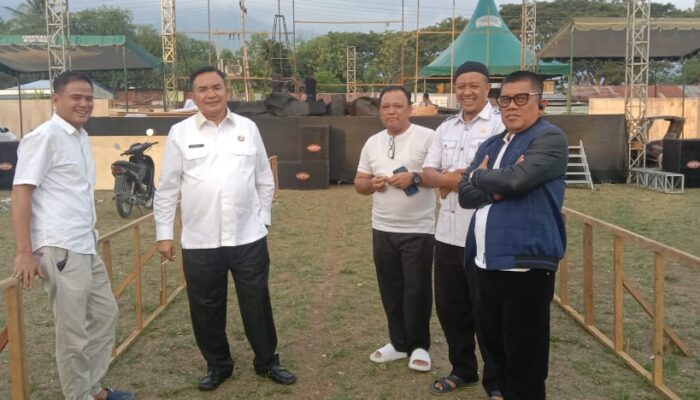 Bupati Agara Tinjau Persiapan Muslim Ayub Fest