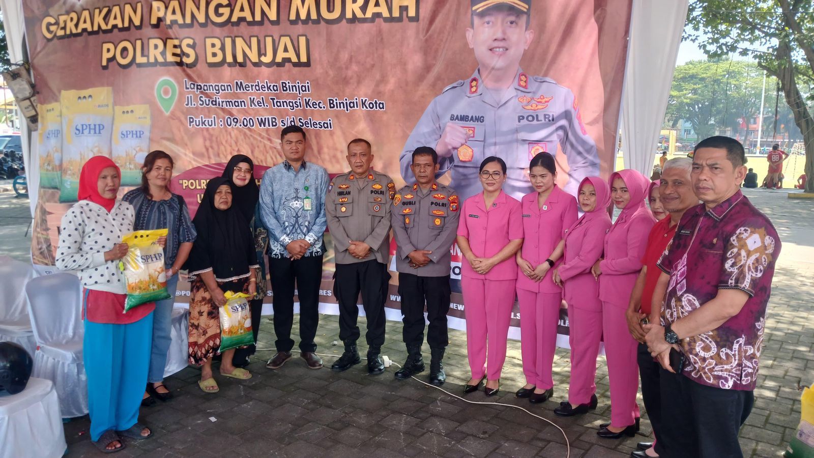 Kick Off Gerakan Pangan Murah Polres Binjai Resmi Digelar