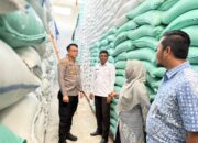 Pastikan Stok Beras Aman, Polres Pidie Pantau Gudang Bulog Dan Kilang Padi