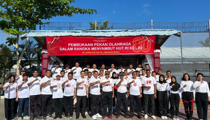 Lapas Labuhanruku Buka POR Pegawai Dan WBP, Semarakkan HUT Ke-80 RI