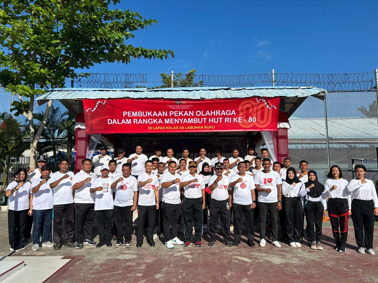 Lapas Labuhanruku Buka POR Pegawai Dan WBP, Semarakkan HUT Ke-80 RI