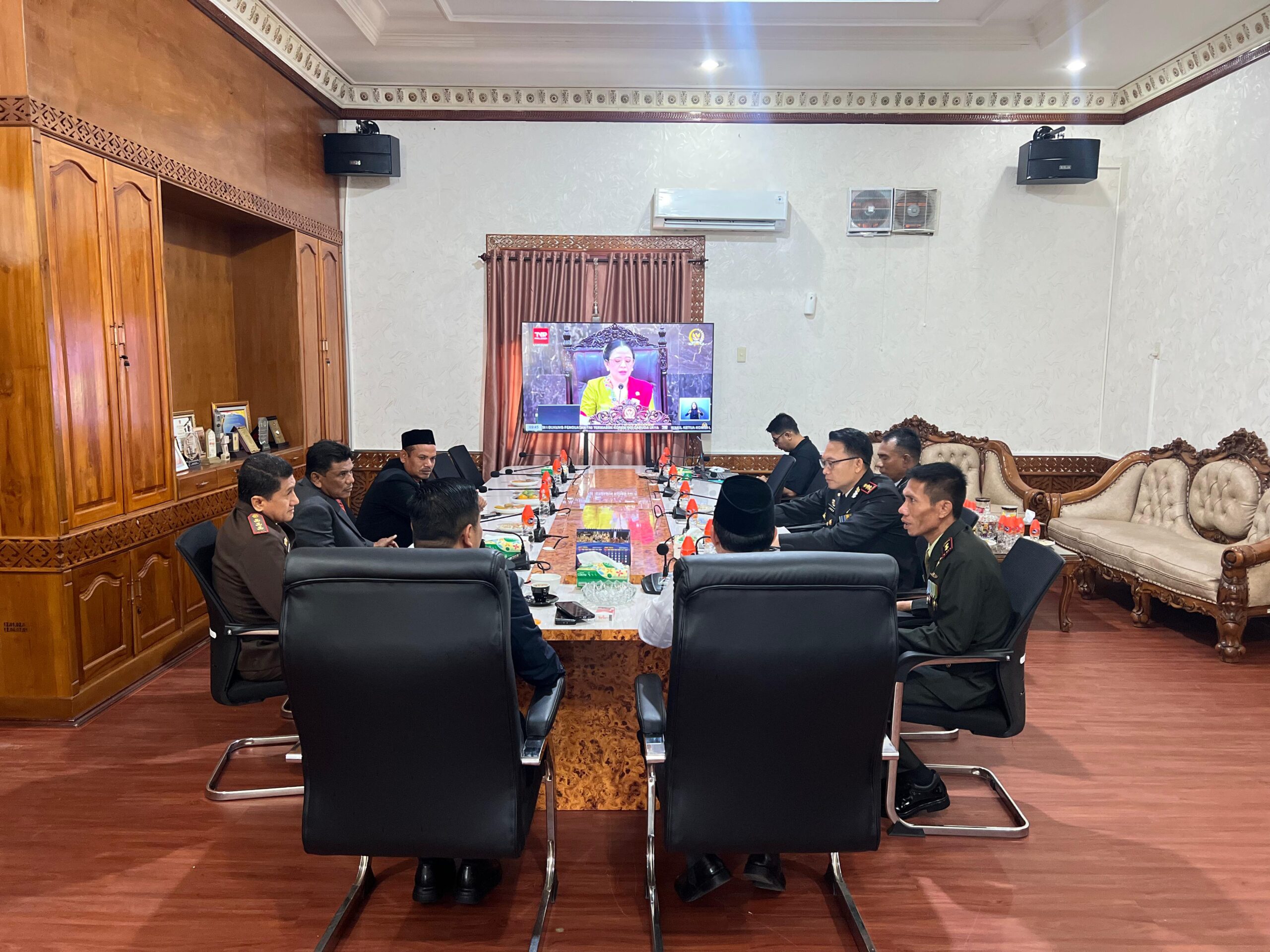 Bupati Dan Forkopimda Pidie Simak Pidato Presiden RI