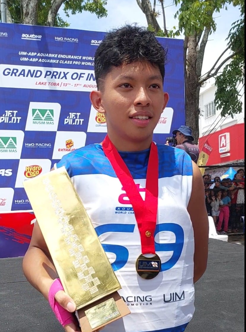 Membanggakan, Boanerger Parteg Asal Indonesia Juarai Aquabike Endurance Grand Prix Of Indonesia
