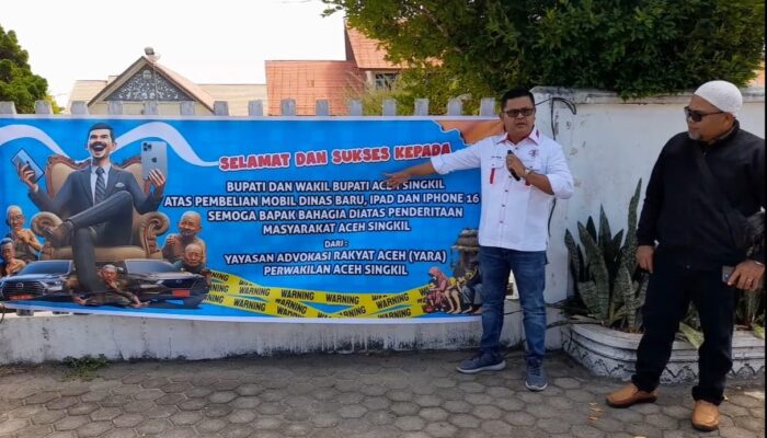 YARA Ucapkan Selamat Atas Mobil Baru Dan Iphone Bupati Aceh Singkil