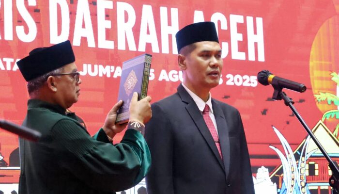 Gubernur Lantik M Nasir Sebagai Sekda Aceh