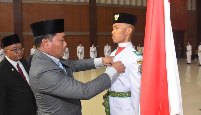 45 Anggota Paskibraka Deliserdang Dikukuhkan