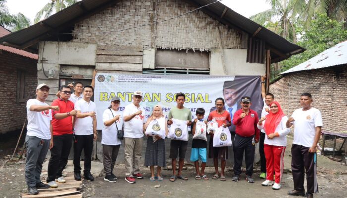 Wujudkan Kemerdekaan Bersama Masyarakat, Lapas Labuhanruku Berbagi Sembako