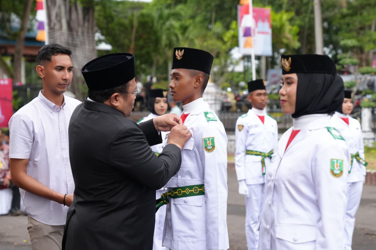 Dikukuhkan, Paskibraka Kota Sabang Siap Kibarkan Merah Putih Di Momen Bersejarah