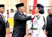 Ini Pesan Bupati Simalungun Saat Kukuhkan Paskibraka 2025