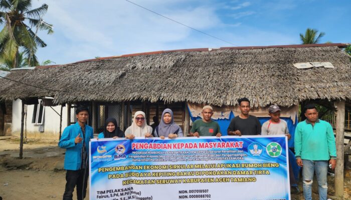 Tim PPM PDPM Universitas Samudra Terapkan Teknologi Rumoh Bieng Di Tamiang