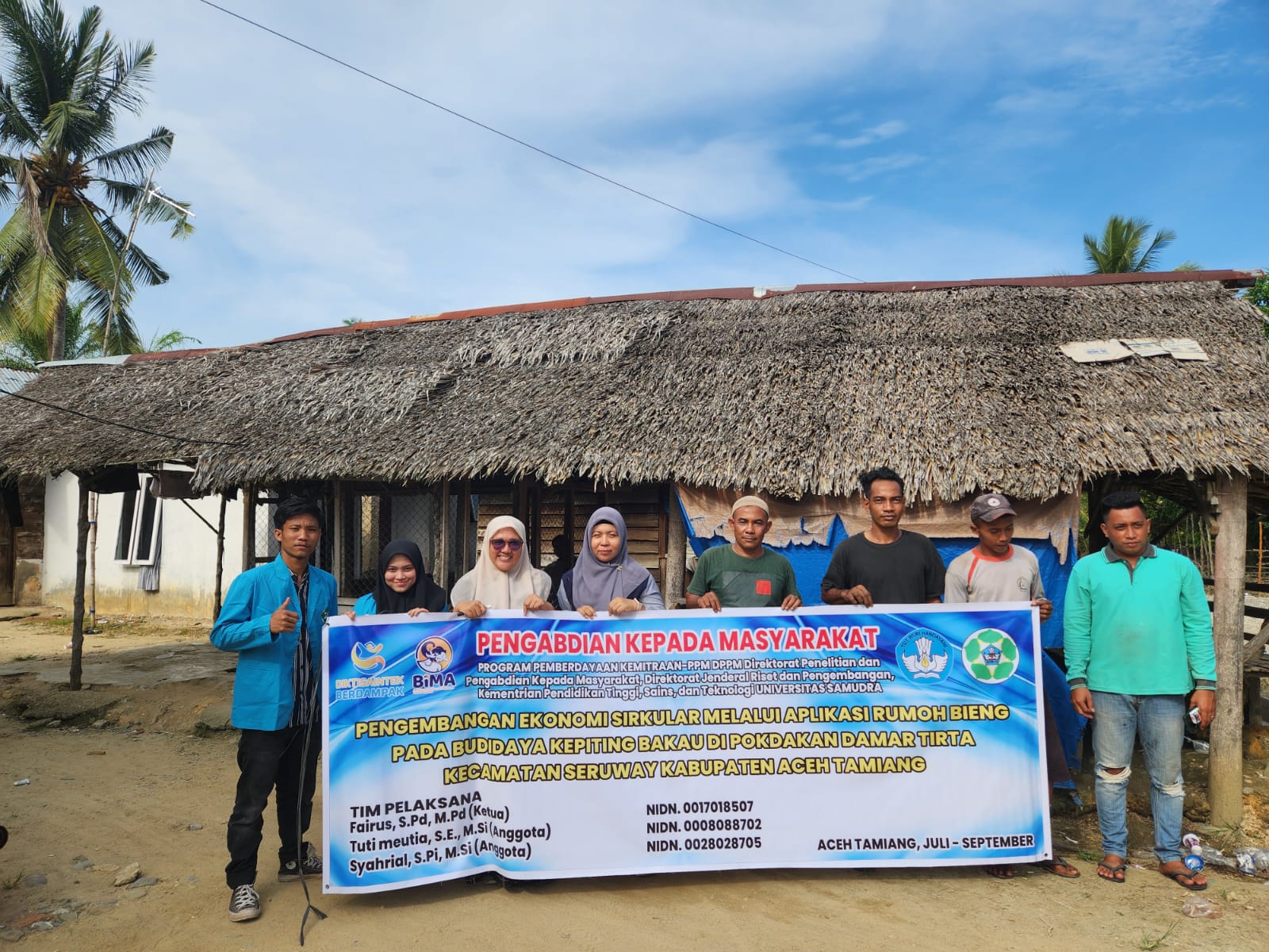 Tim PPM PDPM Universitas Samudra Terapkan Teknologi Rumoh Bieng Di Tamiang