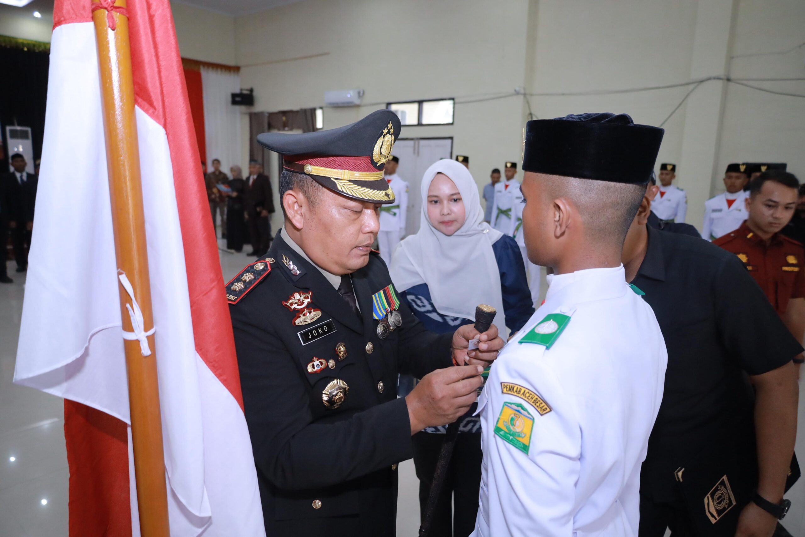 Kapolres Aceh Besar Kukuhkan 72 Paskibraka