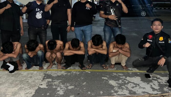 Polres P.Siantar Amankan 6 Remaja Tawuran