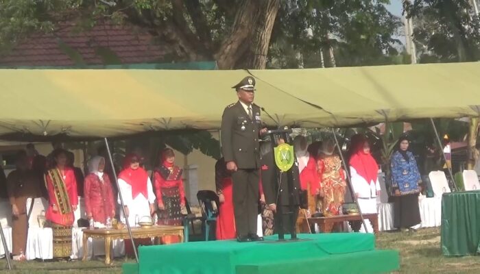 Dansatgas TMMD Kodim 0108/Agara Pimpin Upacara Bendera Merah Putih